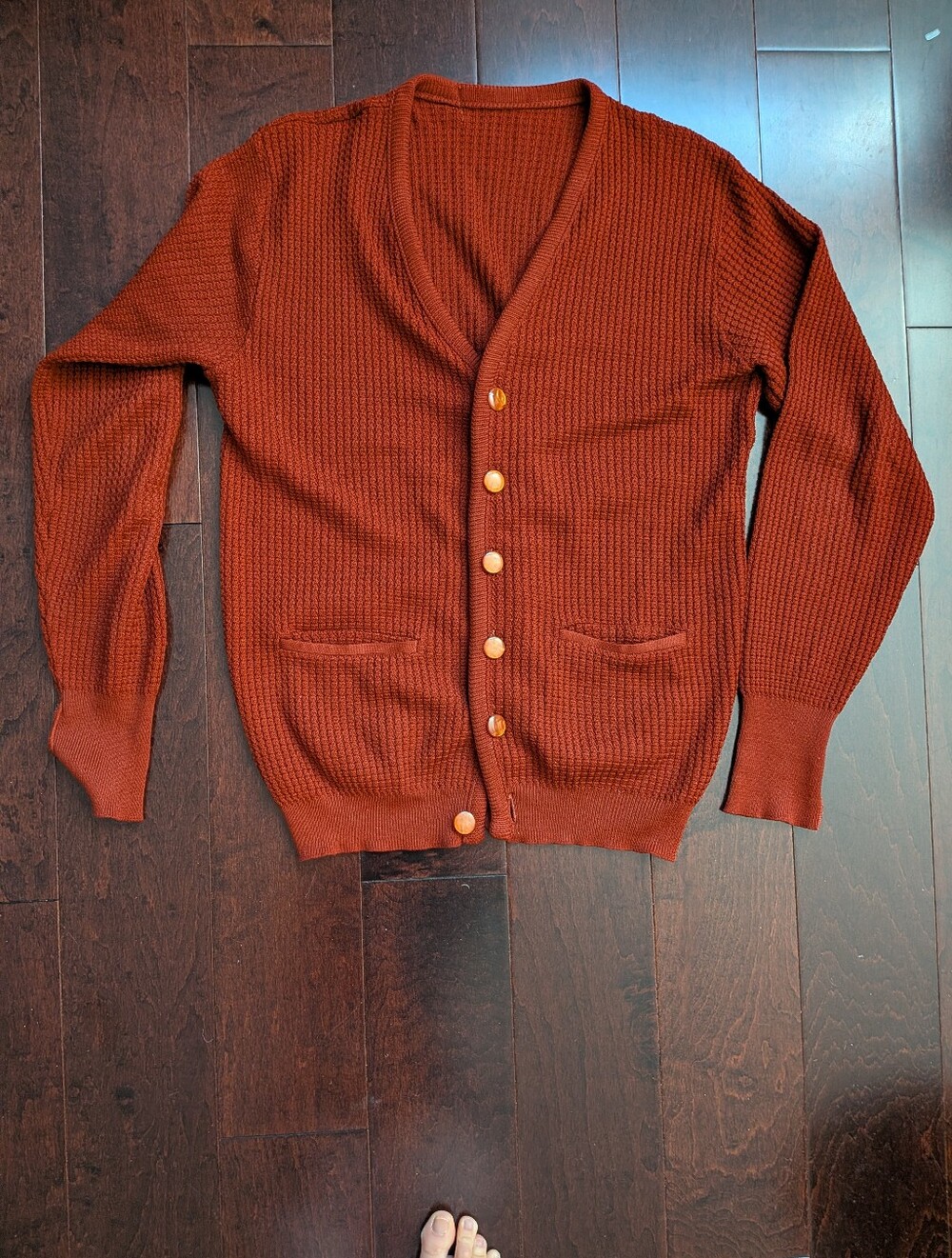 Burnt Orange Vintage Cardigan